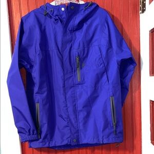 Women's Frogg Toggs Purple Outdoor Rain Jacket with Hood and pockets S